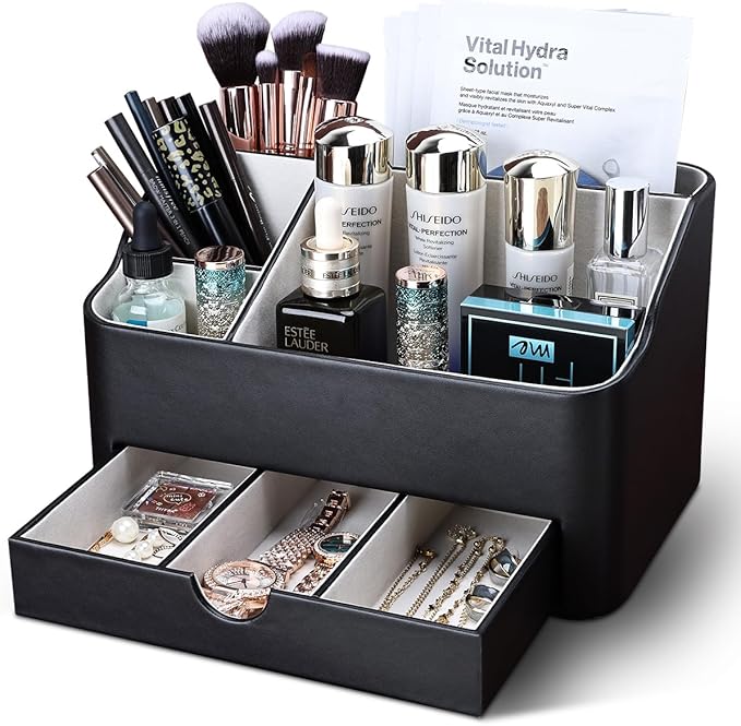 KINGFOM Desk Organizer with Drawer, Desk Organizer and Accessories 5 - Image 2