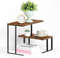 Vrisa Desk Shelf Organizer Rotating Corner Rack 2 Tier Rotating Desktop Shelf by Vrisa