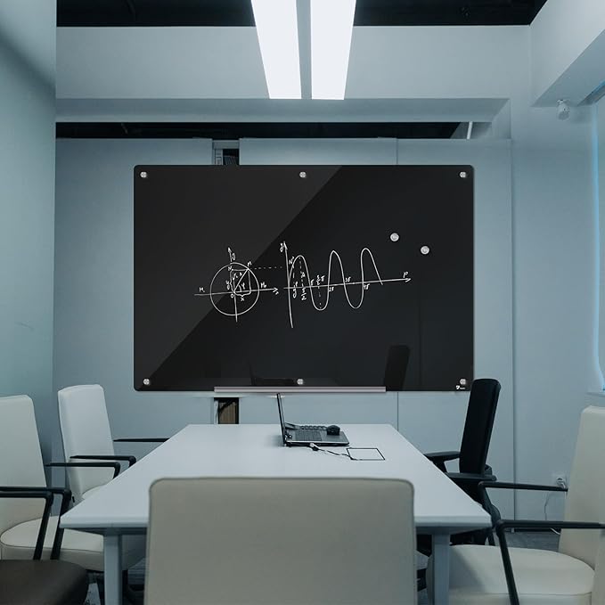 TOWON 6 x 4ft Glass Whiteboard Wall, Big Glass Dry Erase Board - Image 3