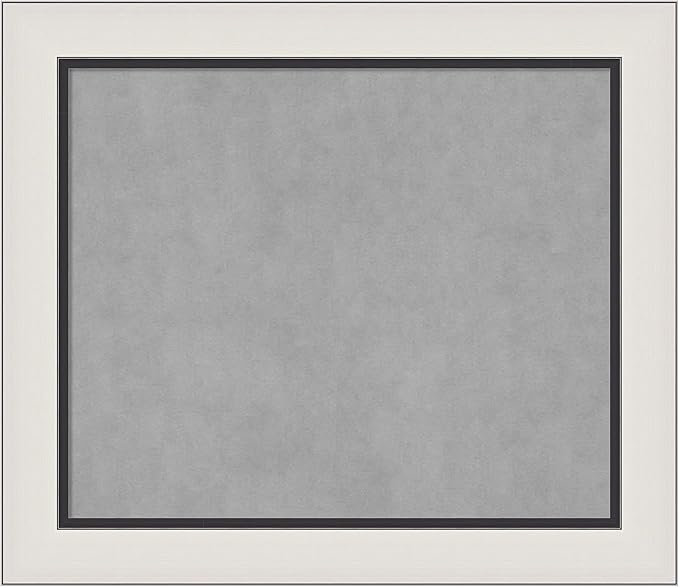 Amanti Art Silver Framed Magnetic Board 26x30 Medium Vision Board by AmantiArt