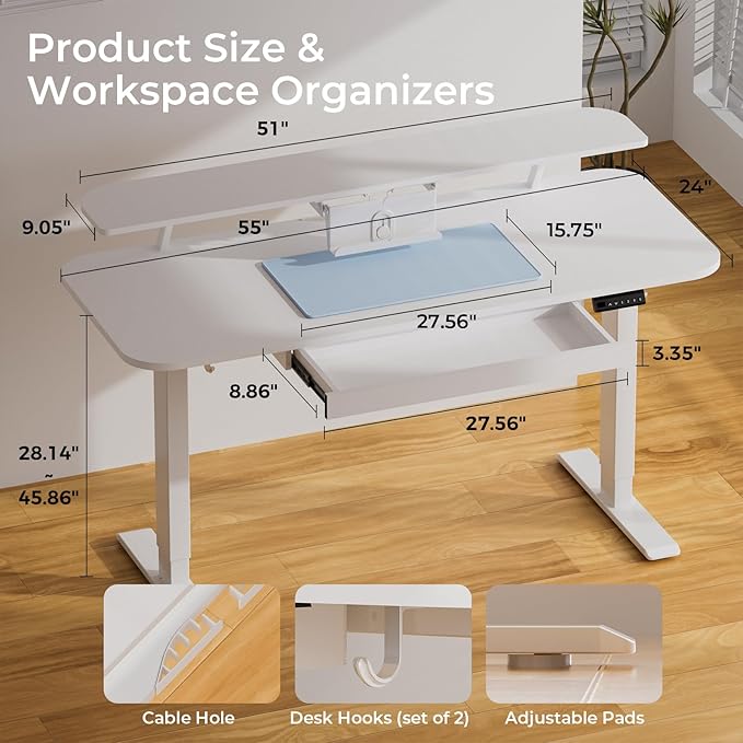 COMHOMA Electric Standing Desk - Image 2