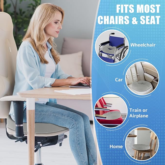 BlissTrends Donut Pillow Seat Cushion, Donut Chair Cushions - Image 6
