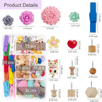 72PCS Push Pins Cute Cat Thumb Tacks Decorative Push Pins Wood Pin Board Tacks - Image 7