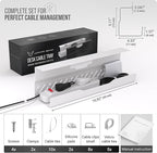 Under Desk Cable Management Tray no Drill – Wire Management - Image 6
