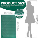 CLOYAN Large Cutting Mat 24"x36", 1 Pack Double-Sided 5-Ply Self Healing Sewing - Image 2