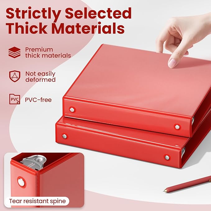 SUNEE 3 Ring Binder 1 Inch 1 Pack - Image 4