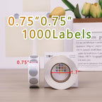 PARLAIM 3/4 Inch Roll Color Coding Labels, 1000 per Roll Round Permanent - Image 2