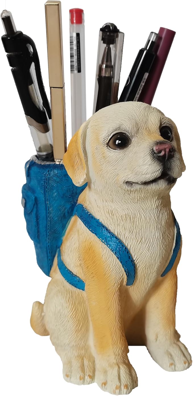 Photour Dog Pen Holder for Desk Pen Pencil Cup Creative Desktop Pen Organizer by Photour