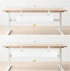 Oxford Cloth Under Desk Cable Management Tray, No-Drill 48" Desk Cable - Image 5