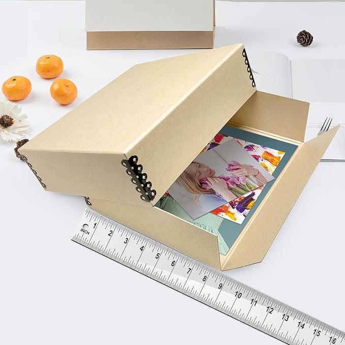 Lineco Museum Archival Storage Box, 8.75x10.75x3 in. Drop Front Design. - Image 3