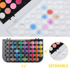 artecho 48 colors watercolor paint set, 3 brushes shown in use