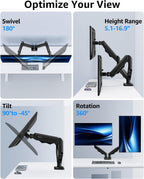 dual monitor stand fits up to 32 inch, package contents