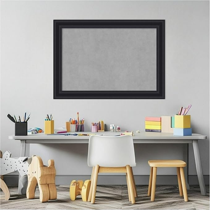 Amanti Art Black Framed Magnetic Board 20x28 Medium Vision Board - Image 5