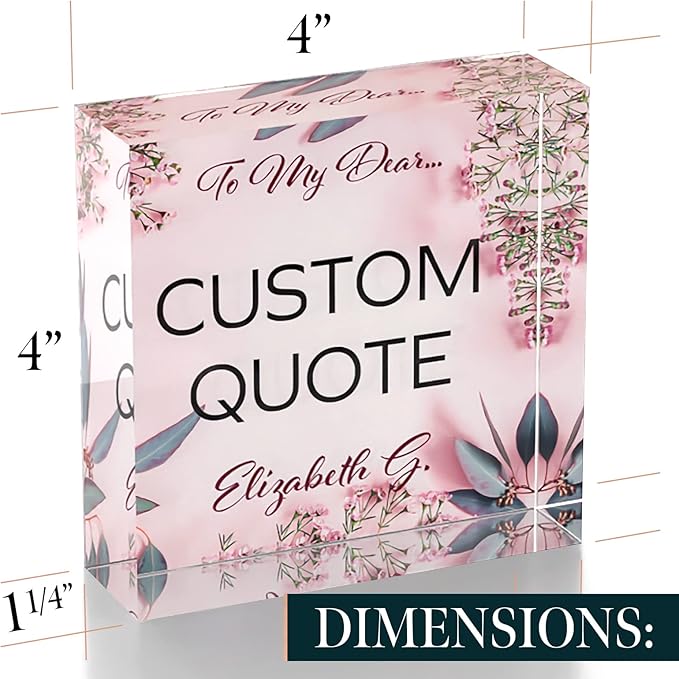 Custom Acrylic Sign Personalized, Custom Desk Name Plate, 18 Styles, - Image 7