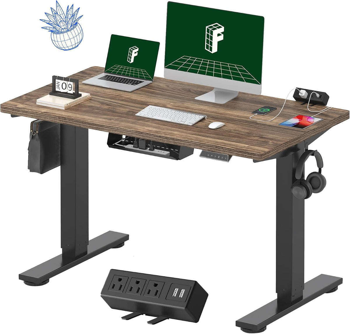 FLEXISPOT EN2 Whole-Piece Standing Desk