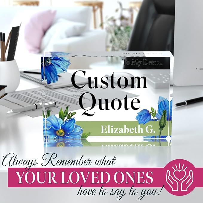 Custom Acrylic Sign Personalized, Custom Desk Name Plate, 18 Styles, - Image 4