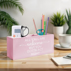 Exqcom Pink Western Makeup Brush Holder, Preppy Western Cowgirl Toothbrush - Image 3