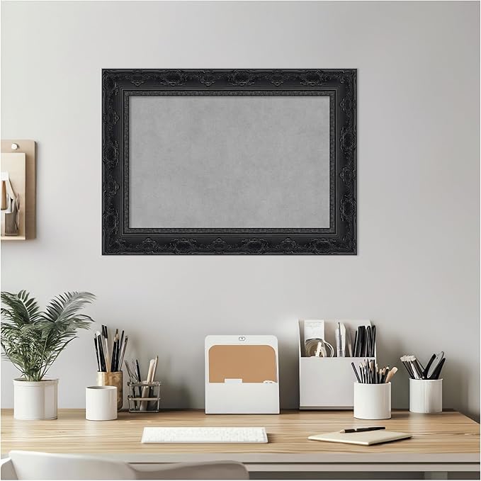 Amanti Art Black Framed Magnetic Board 16x22 Small Vision Board - Image 5
