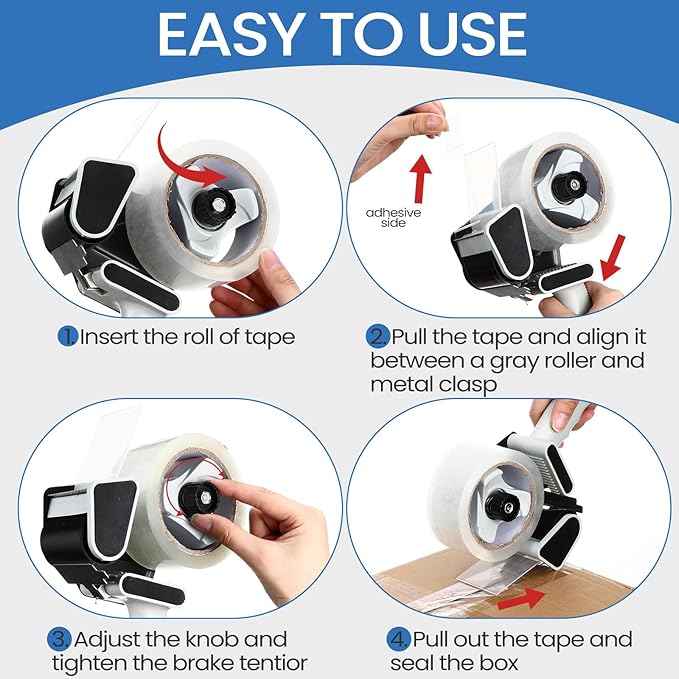 Dunzoom 6 Pack Packing Tape Dispenser Gun - Image 3