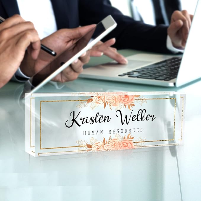 Custom Name Plate for Desk, Desk Name Plate Personalized, Office Decor for - Image 6