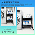 Ufriandz 2 Tier Rolling Utility Cart - Image 4