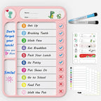 Magnetic Chore Chart for Kids, ADHD Task Tracker Easy-Check Routine Dry Erase by LightUpYourCreativity
