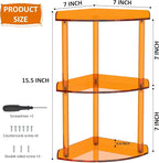 Sezanrpt 3 Tier Countertop Corner Organizer Shelf 7x7x15.7 Inch, Vanity Storage - Image 2