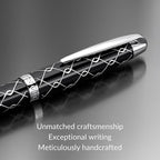 Webson Gill ‘The Weaver’ Black Luxury Executive Fountain Pen, Polished Lacquer - Image 3