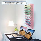 EASEPRES 10 Pocket Mesh Hanging Wall File Organizer, Wall Mounted Mail Paper - Image 7