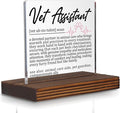 Vet Assistant Gifts, Thank You Appreciation Desk Sign by Pariveca
