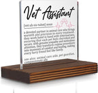 Vet Assistant Gifts, Thank You Appreciation Desk Sign by Pariveca
