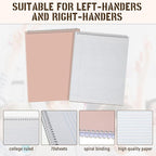 Maitys 6 Pcs Legal Pad Steno Spiral Notebook 8.5 x 11 Inches Top Bound Spiral - Image 3