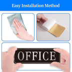 The Office Door Sign for Home and Business，Self-Adhesive Waterproof and - Image 4