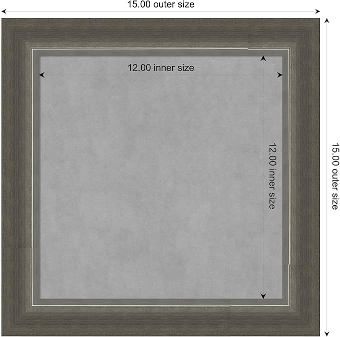 Amanti Art Silver Framed Magnetic Board 15x15 X-Small Vision Board - Image 4
