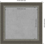 Amanti Art Silver Framed Magnetic Board 15x15 X-Small Vision Board - Image 4