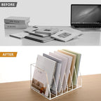 SANRUI Acrylic File Organizer, Compact Desk Organizer - Image 7