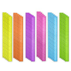 DAGONGREN 30 Pack Clear Plastic Rulers 12 Inch, Transparent Assorted Color - Image 2