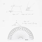 EBOOT 50 Pcs Math Protractors Plastic Protractor 180 Degrees, 4 Inches - Image 5