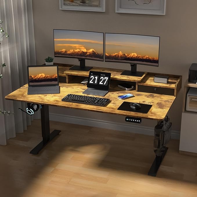 ExaDesk 63 x 30 Inch Electric Standing Desk - Image 7