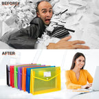 Plastic File Folders, Waterproof Transparent Expandable File Organiser - Image 5
