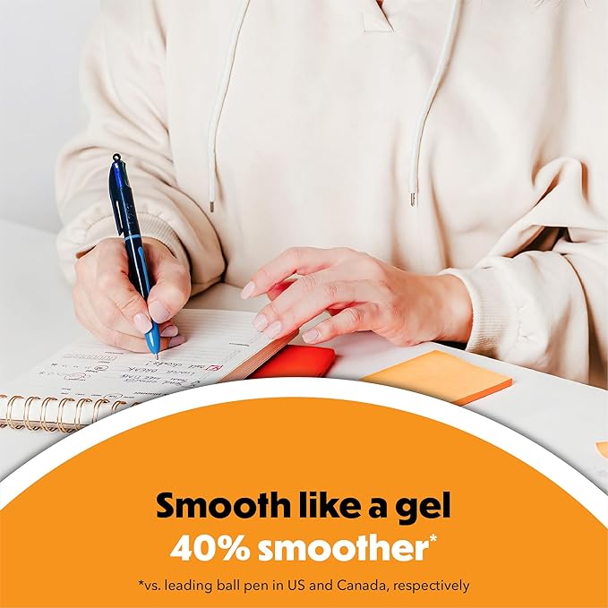 BIC 4 Color Smooth Retractable Ballpoint Pen - Image 6