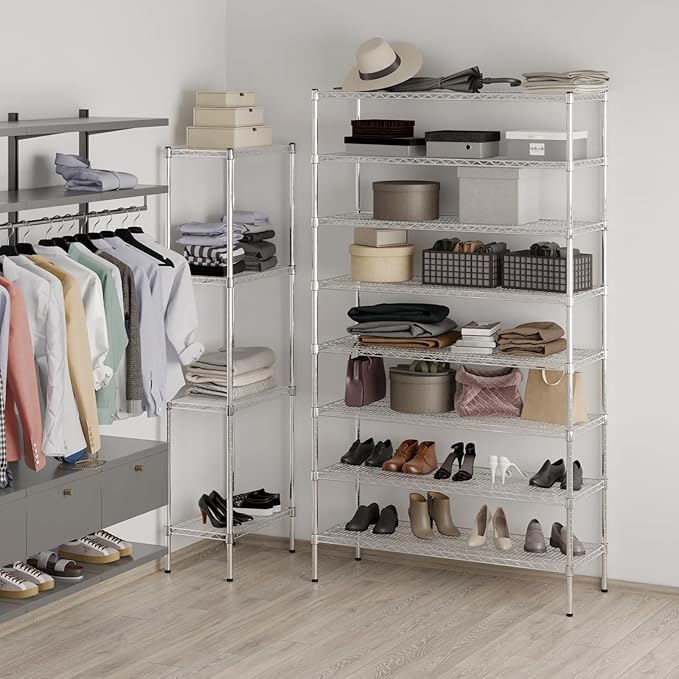 Regal Altair 18" Deep x 48" Wide x 86" Height Wire Shelving Kit | 8-Tier | NSF - Image 4