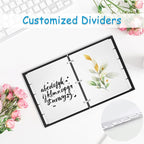 Binder Dividers for 3 Ring Binder, 1/5 Cut Tabs, Letter Size, Blank Write On - Image 6