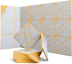 UNECHO 12 Pack 12" X 12" X 0.47" Acoustic Panels by UNECHOACOUSTIC