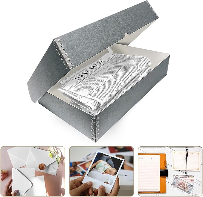 Lineco, 10x15 Clamshell Archival Folio Storage Box, Acid-Free - Image 2