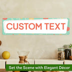 Custom Sign, Custom Street Sign, 11 Font Colors, 13 Font Styles, 4 Hole Options - Image 4