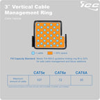 ICC 3” Metal Cable Management Ring, Rack or Wall Mount - Image 8