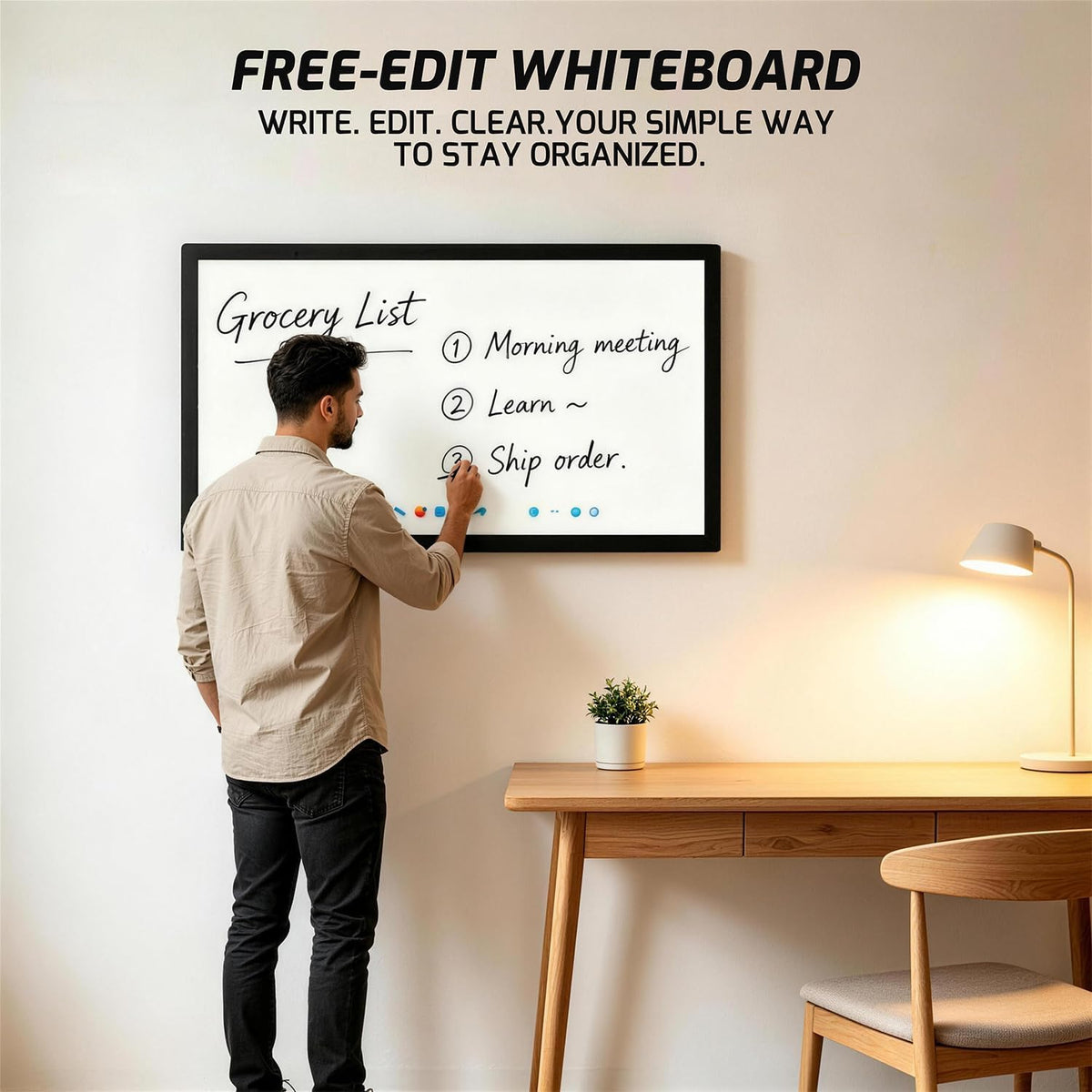 27" Digital Calendar Electronic-eCalendar WhiteBoard-Meal-Planner - Smar...