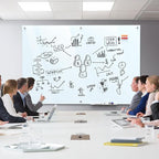 MaxGear Glass Whiteboard Wall Mounted, Frameless Magnetic Dry Erase Board - Image 5