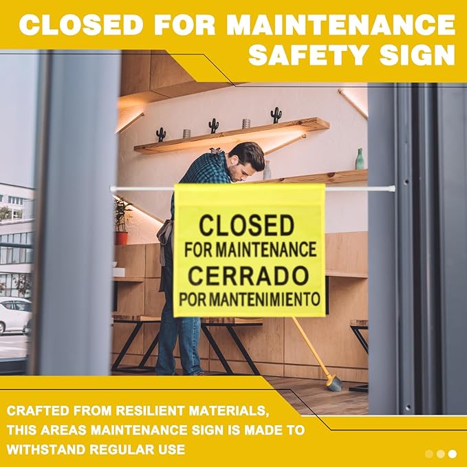 Leinuosen Closed for Maintenance Safety Sign - Image 5